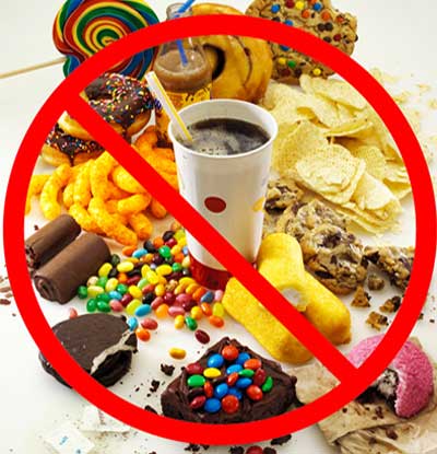 Limit junk food