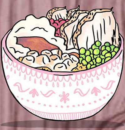Use bowl instead of a plate