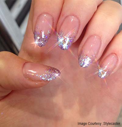 Glittery French Tip