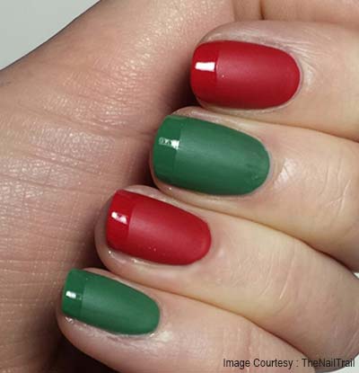 Matte Green and Red