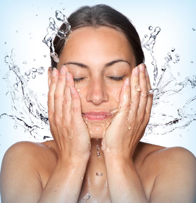 Splash water