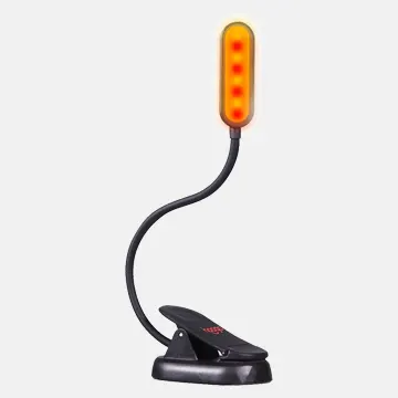 hooga-amber-red-clip-on-book-light
